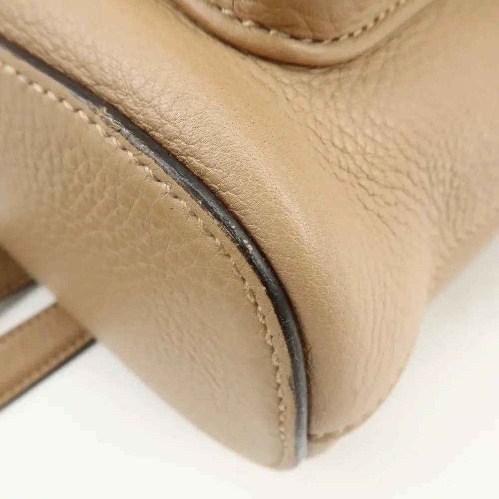 Gucci Bamboo Tassel Calfskin Backpack Beige